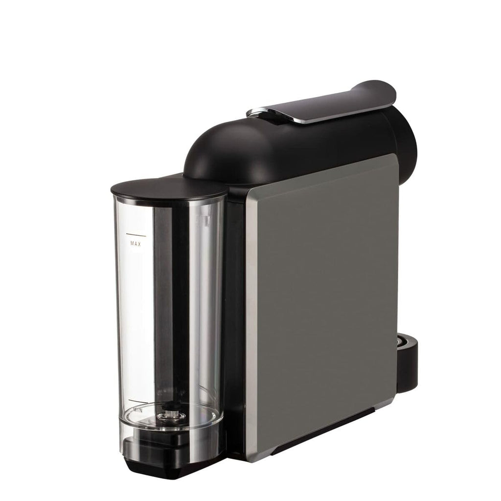 Cafetière à capsules compacte 19 bars, expresso rapide, design moderne gris