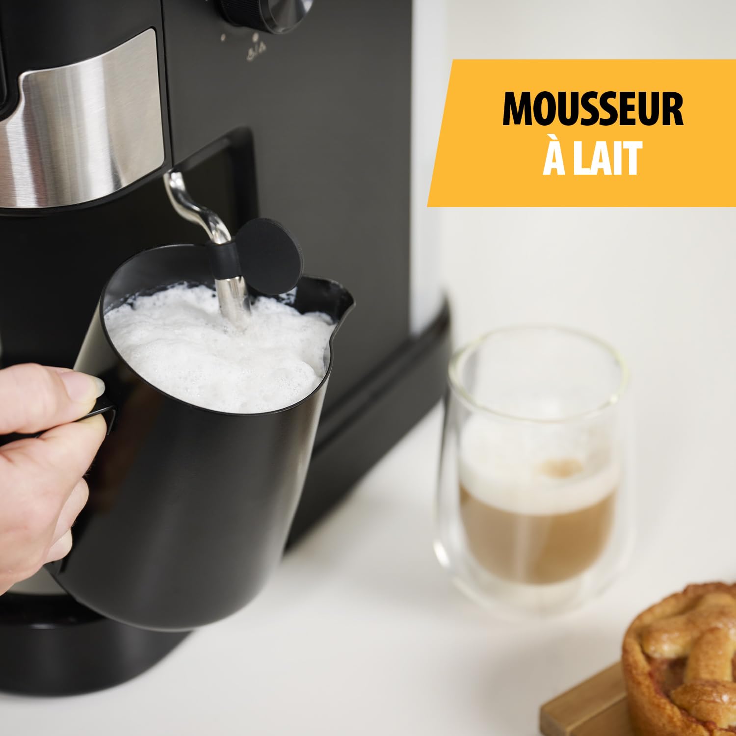 Machine à Espresso 2 tasses à la fois | 20 bars | 1100 W